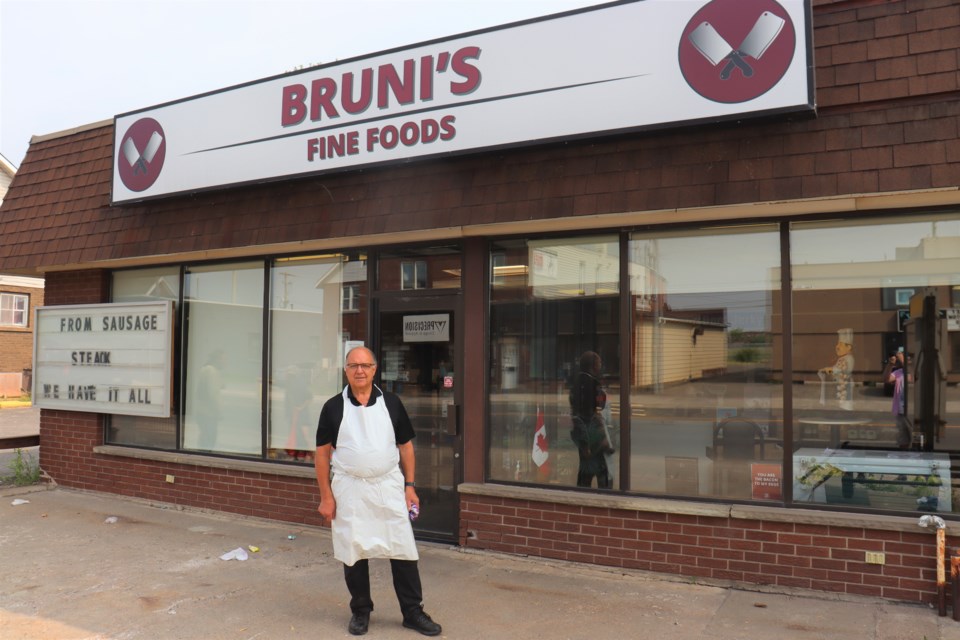 Bruni's Fine Foods owner Lou Bruni isn't ready to retire just yet, but his business is up for sale in hopes a future buyer would continue operating the building as a butcher shop. 