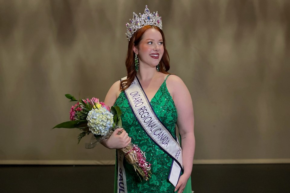 After finishing as first runner-up last year, Emma Dingle earned her way to the crown at Miss Ontario Regional Canada in Sudbury on June 8, 2024.