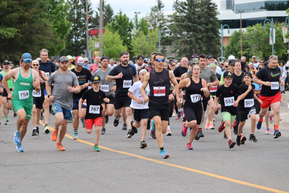 Around 500 participants on both sides of the border either walked, jogged, or ran for charity at Run the Great Lakes on Jun. 11, 2023.