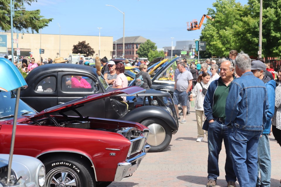 Residents came out in droves for this year's Queen Street Cruise car show in the Foster Drive area.