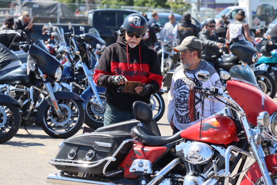 Motorcyclists from across the Sault and surrounding area gathered at Highland Ford before heading out to the highway during this year's Algoma Ride for Autism.