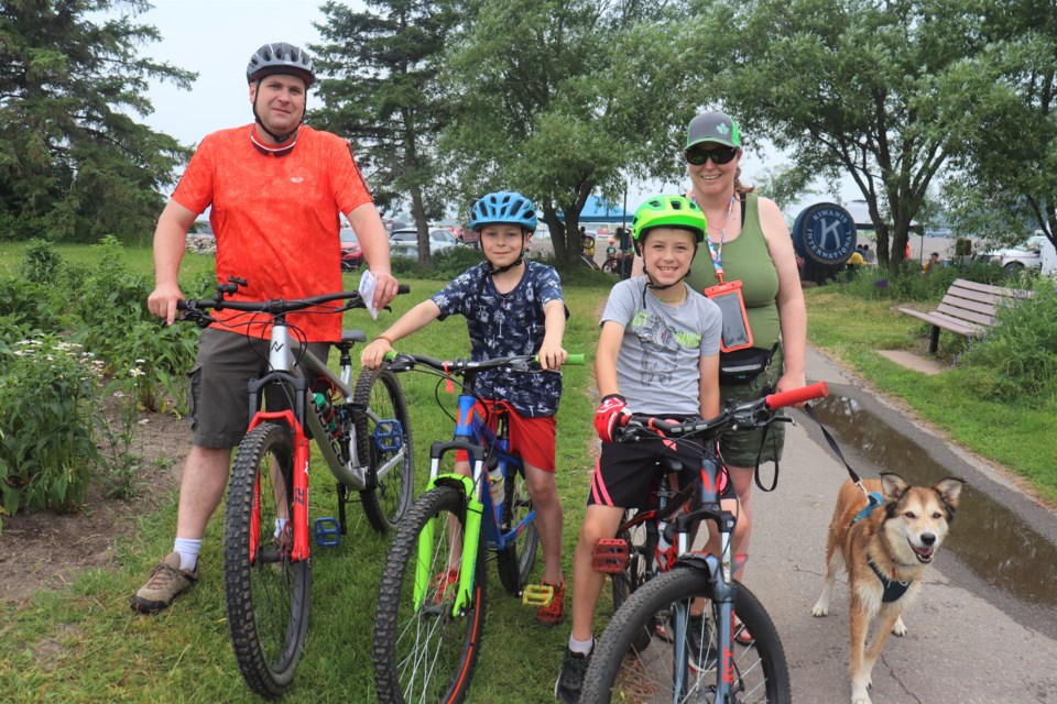 Families enjoyed a fun afternoon at Bellevue Park Marina for the first-ever Youth Bicycle Rally, hosted by the Kiwanis Club of Sault Ste. Marie, on Jun. 25, 2023.