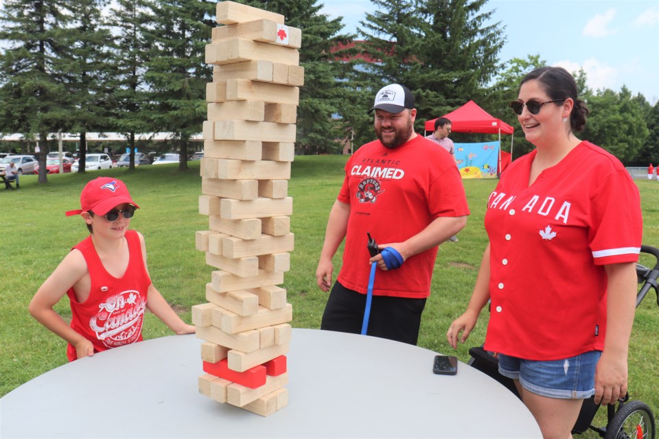 Families from across the Sault kicked off the Canada Day festivities at the Roberta Bondar Pavilion with games, live entertainment, and refreshments on Jul. 1, 2023.