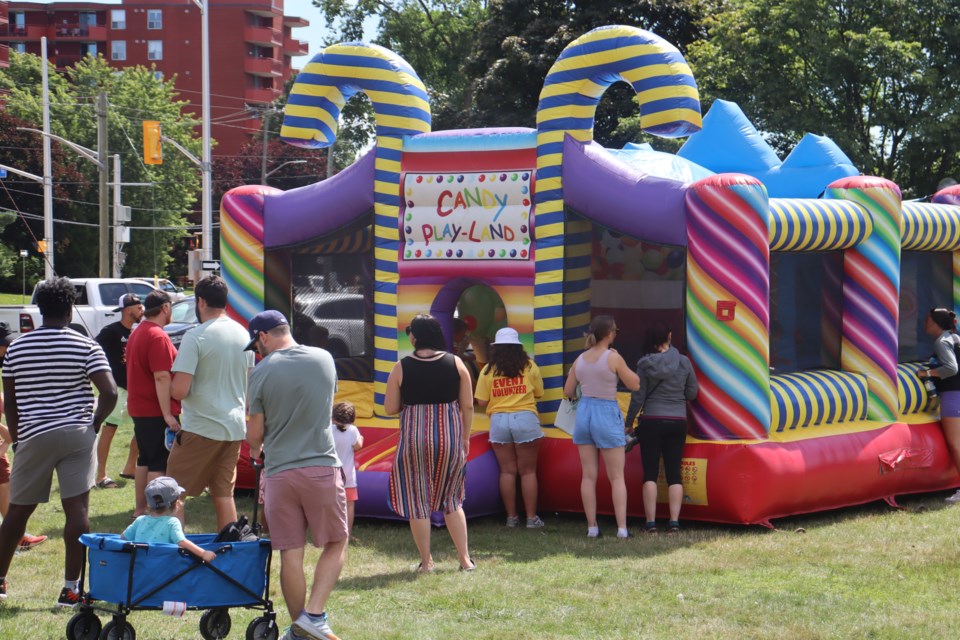 Families enjoyed a sunny afternoon at Clergue Park for the Sault's first-ever Summer FunFest on July 29, 2023.