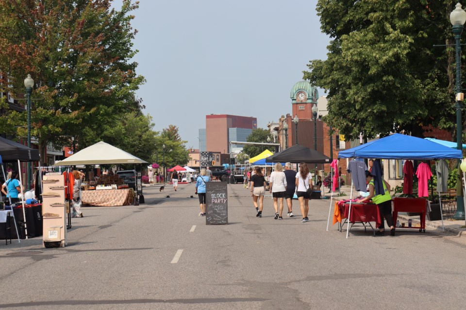 Locals enjoyed games, live music, and refreshments on Queen Street during a summer block party presented by Wood, Resin & Lye on Aug. 20, 2023