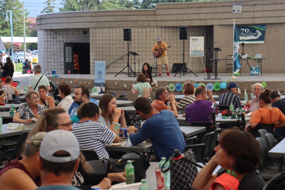 Celebrating their 70th anniversary in a big way, Community Living Algoma staff and volunteers welcomed the public to the Roberta Bondar Pavilion for an afternoon of free food, music and games.