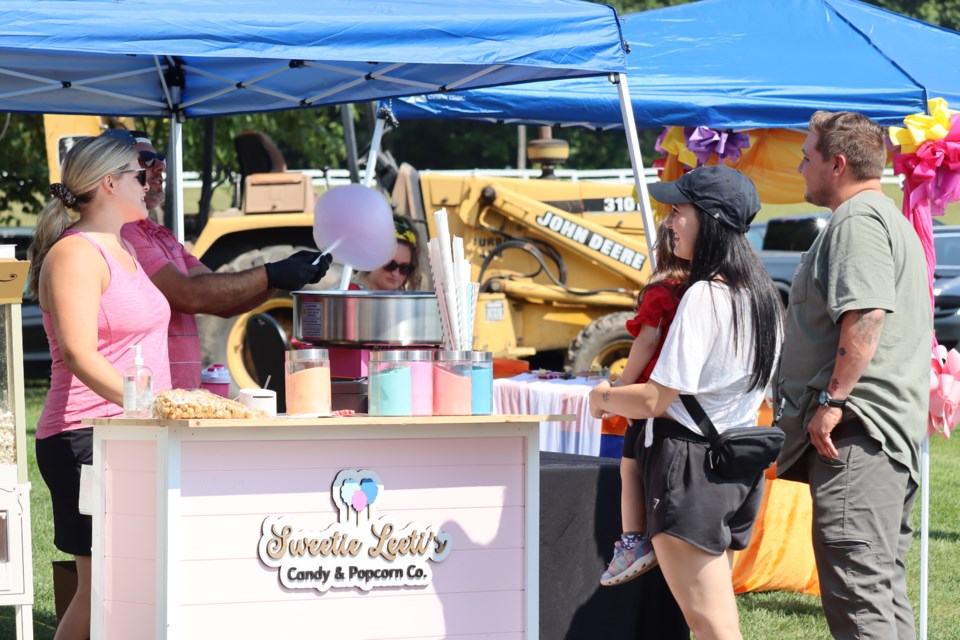 Sweetie Leeti's Candy & Popcorn Co. were among the vendors offering sweet treats during Homegrown Farm Day at Thomson Farms Cider and Winery on Sunday.