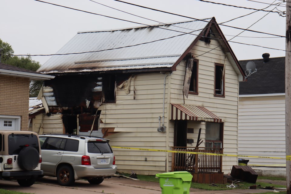 A family of three is unharmed after a Saturday morning fire wreaked havoc on their west-end home. 