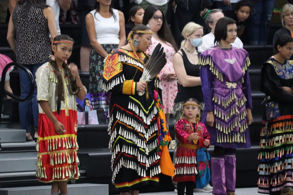 After a two-year hiatus, Sault College welcomed back a traditional pow wow Saturday afternoon in the Health & Wellness Centre.