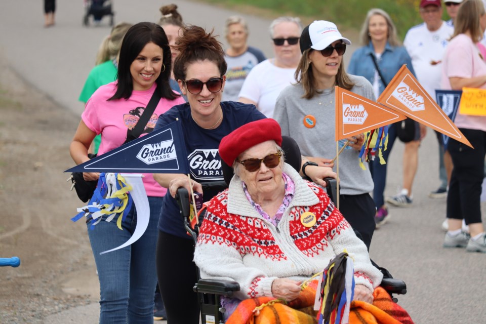 Residents and volunteers with the Ontario Finnish Resthome Association and Foundation walked around the property and raised money to support the long-term care facility on Saturday.