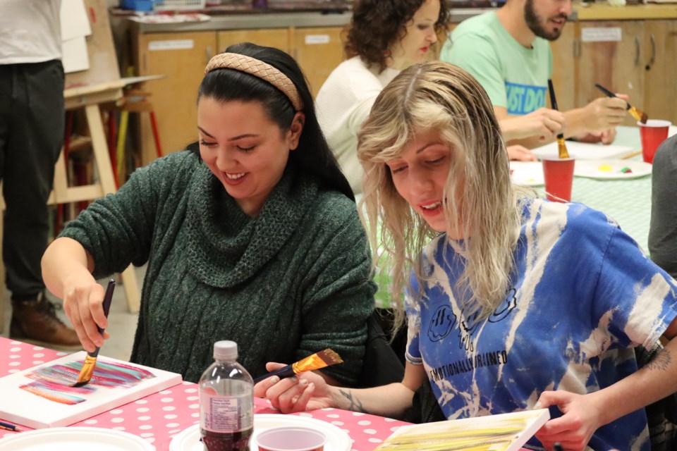 The Art Gallery of Algoma hosted paint classes on Saturday as part of the 50th annual Algoma Fall Festival. 