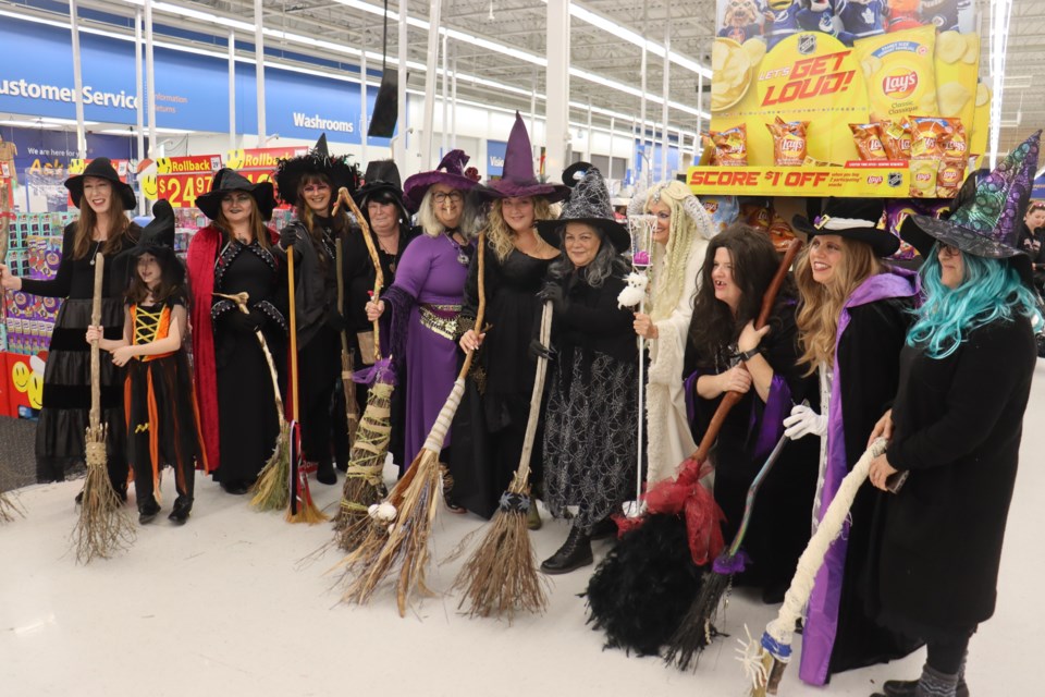 Members of the Witches of Superior surprised shoppers at Walmart on Friday with a flash mob.