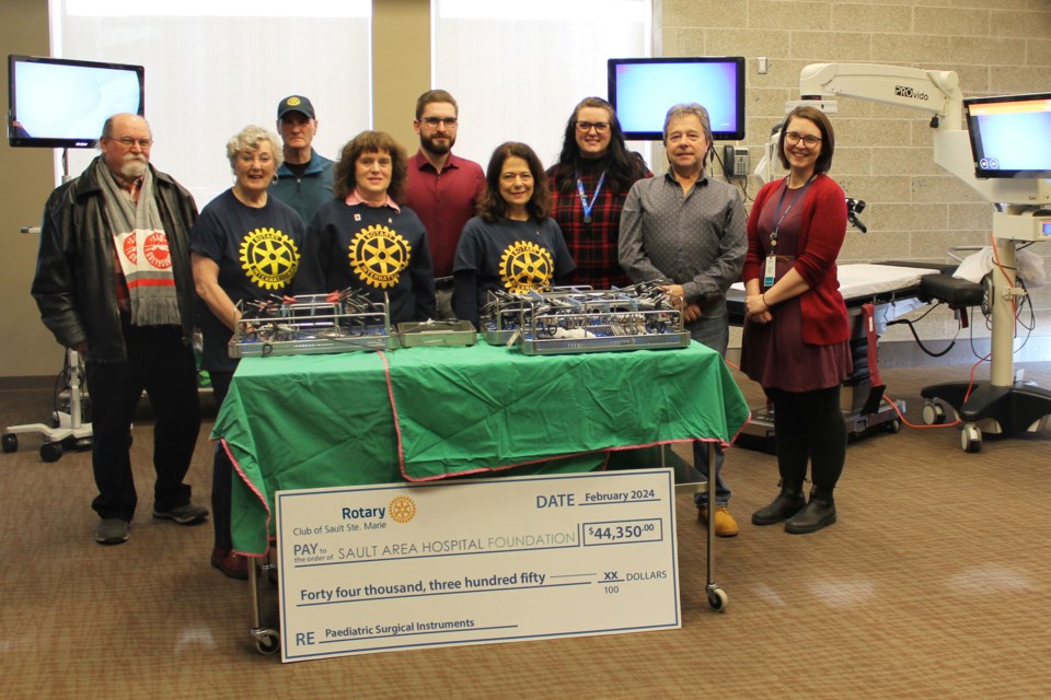 The Rotary Club of Sault Ste. Marie is sharing some love this Valentine’s Day, with a donation of $44,350 to Sault Area Hospital Foundation (SAHF).