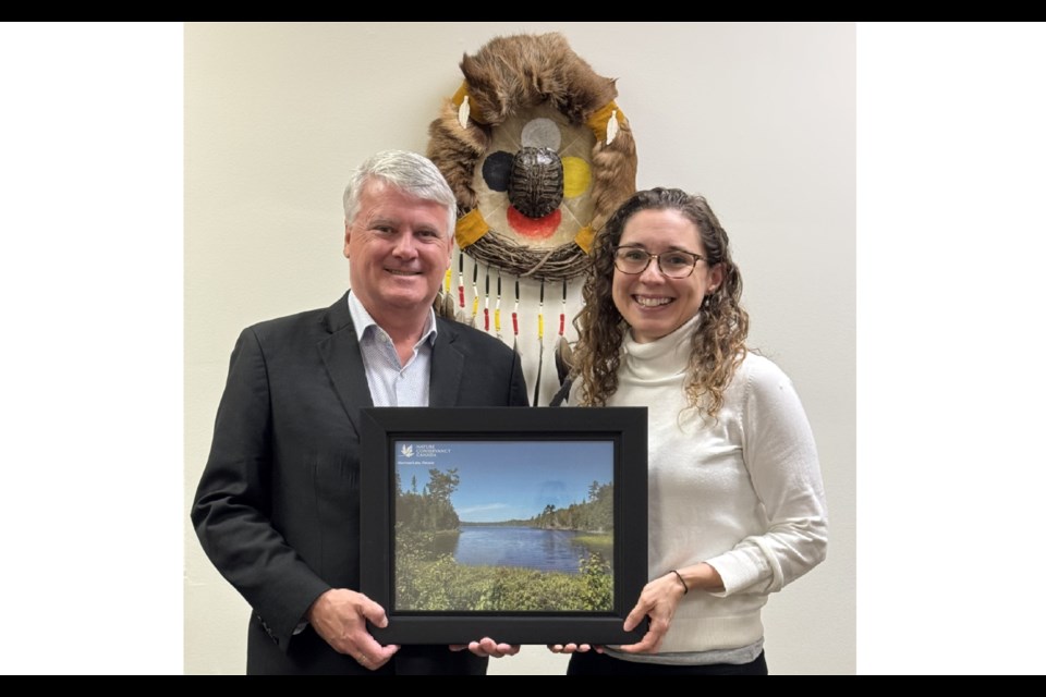 Dana Kleniewski and MP Terry Sheehan, photo by office of MP Sheehan