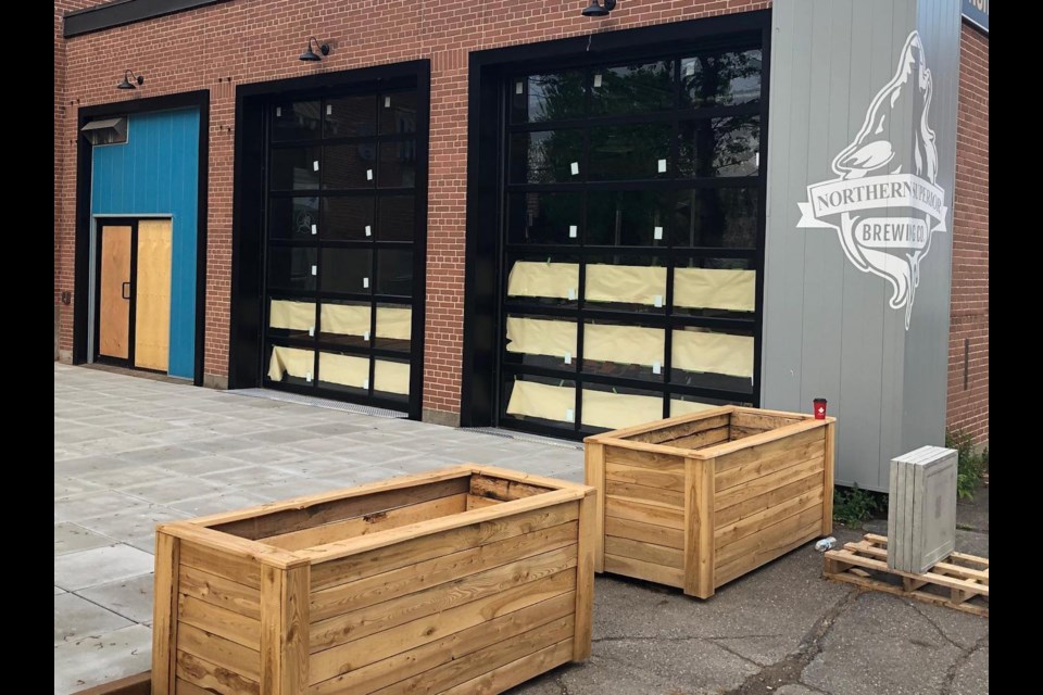 The new patio at Northern Superior Brewing Co.