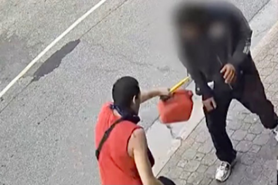 One man douses another with what appeared to be gasoline before setting him on fire on Saturday July 29 at the intersection of Bruce Street and Queen Street East. The attacked man escaped without serious injuries, but surveillance video of the incident rocked the community