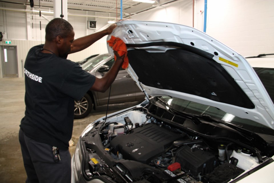 Nicholas Harry of Polished Auto Detailing by Northside, Oct. 26, 2018. Darren Taylor/SooToday 