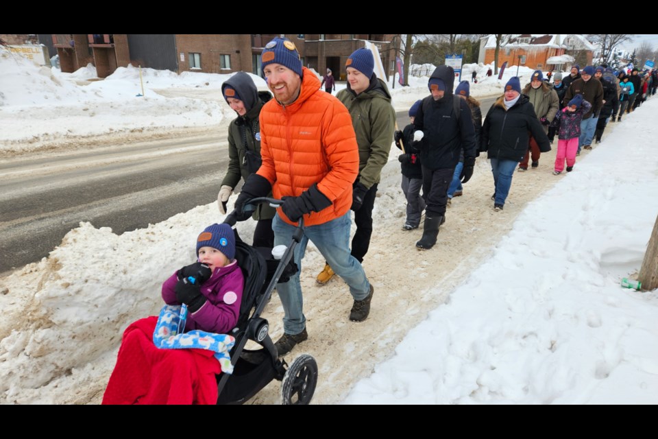 Approximately 270 people bundled up and took part in the annual Coldest Night of the Year event, Feb. 22, 2025.