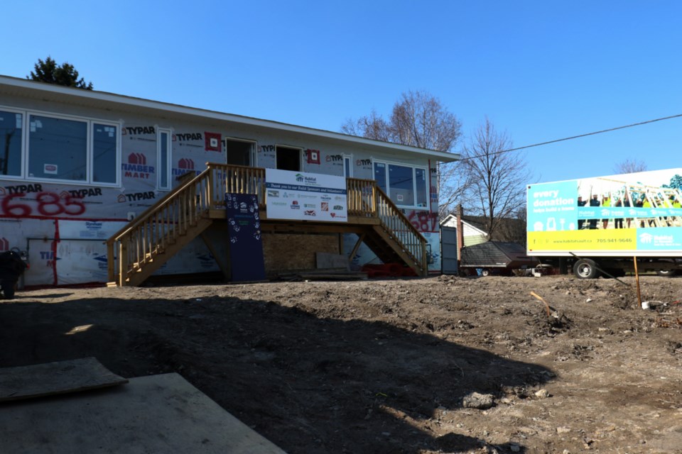 Habitat for Humanity's Women Build took place at 685 McAllen St. this weekend, with 30 female volunteers taking part. Another crew of 15 women will continue work next weekend. James Hopkin/SooToday