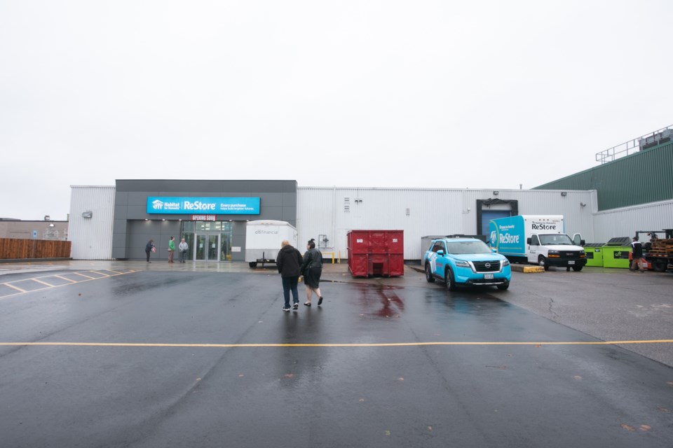 The new ReStore and its donation loading dock are accessible from Willow Street. There is no entrance inside Cambrian Mall