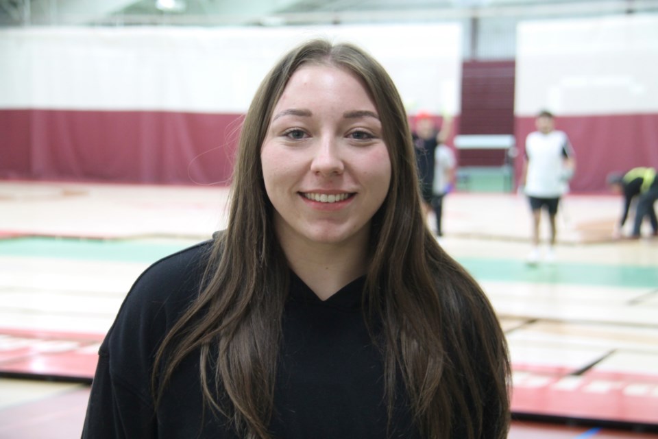 Nevaeh Pine, Algoma University student and member of the university’s wrestling team, Jan. 22, 2025.