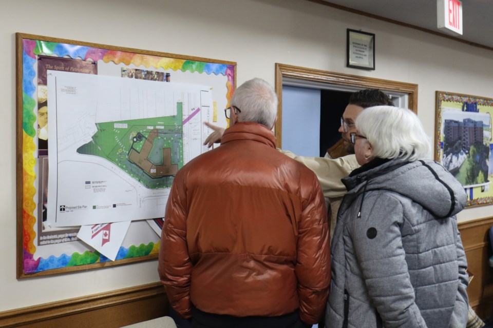 Sault resident attended a drop-in information session concerning a proposed housing project at 22  MacDonald Ave. Thursday night. 