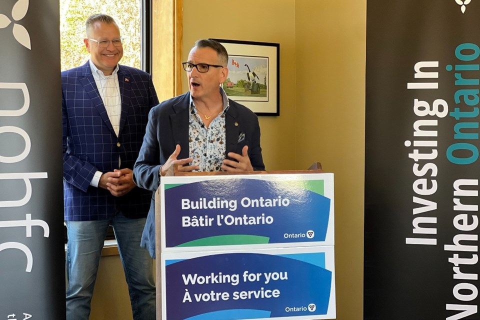 Minister Greg Rickford makes announcement at the Wawa Municipal Airport