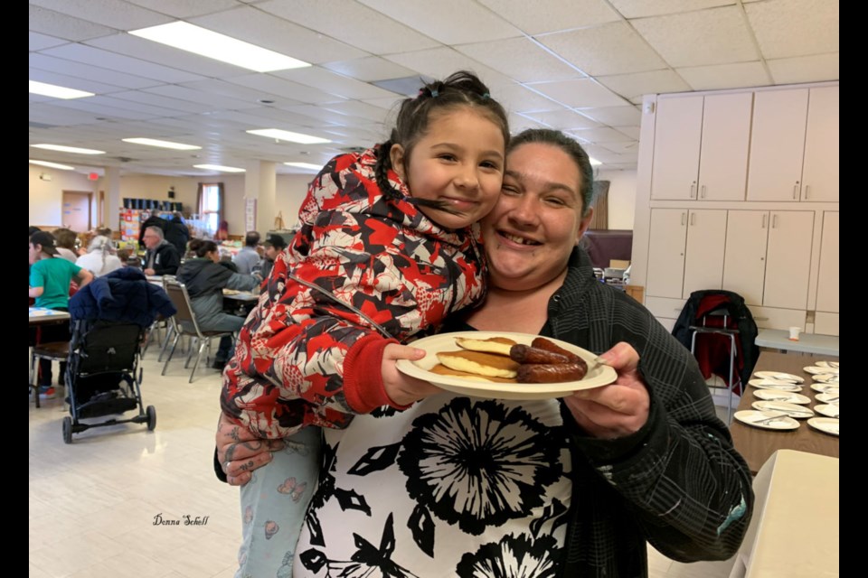 Brittany Hillis and four-year-old daughter, Sophia Agawa of Sault Ste. Marie.