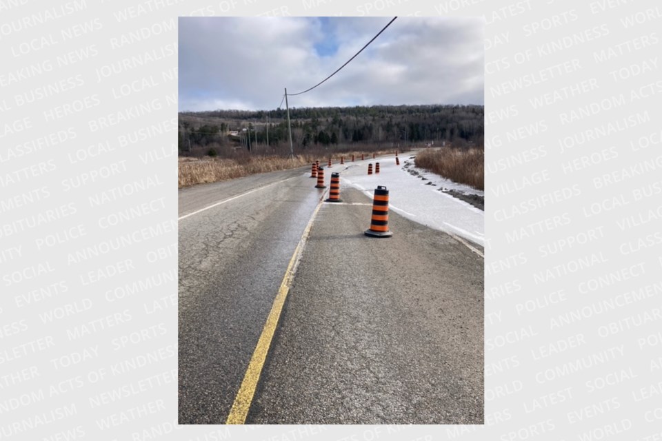 A section of Highway 638 east of Echo Bay has been flooded for months, reducing the road to one lane. Members of council for the Township of Macdonald, Meredith and Aberdeen Additional are calling on the Ministry of Transportation for an immediate fix due to ongoing safety concerns. 