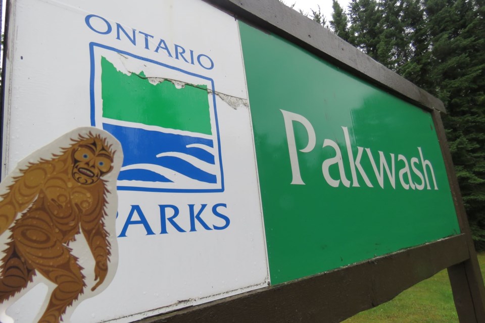 There was a past sighting of a Sasquatch at Pakwash Provincial Park near Red Lake.