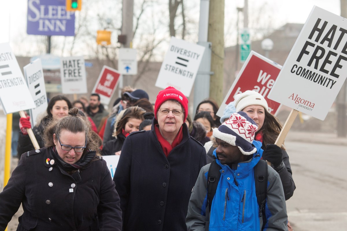 Community members march against racial discrimination - Sault Ste ...