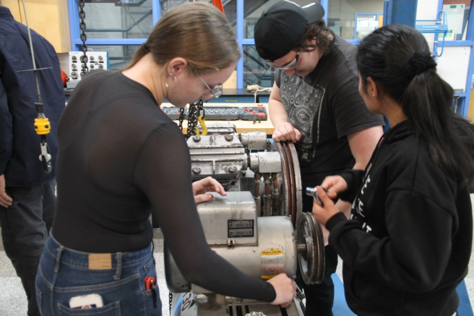 Sault College skilled trades students, Nov. 12, 2024. 