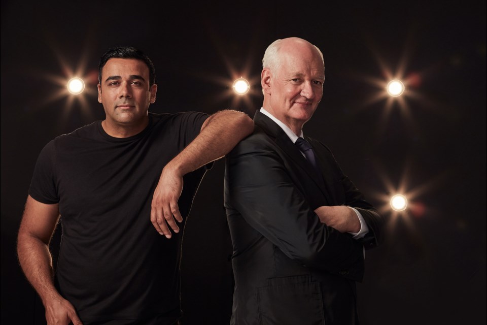 Colin Mochrie, right, and Asad Mecci created the 90-minute show known as HYPROV: Improv Under Hypnosis in 2016 at Toronto’s Second City.