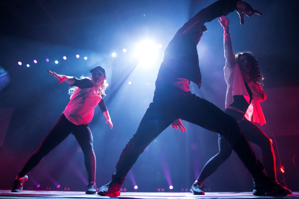 Members of the Next Step dance troupe perform Sunday during the Wild Rhythm Tour at the Essar Centre. Kenneth Armstrong/SooToday