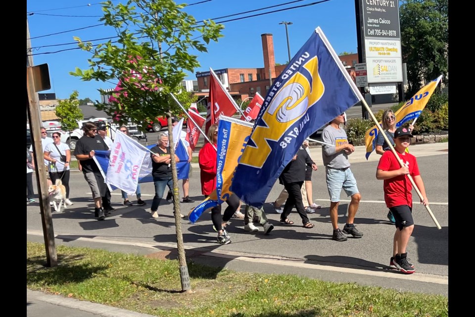 The Sault Ste. Marie District Labour Council celebrated its 65th anniversary on Monday with a Labour Day parade, followed by a barbecue at the Roberta Bonder Pavilion