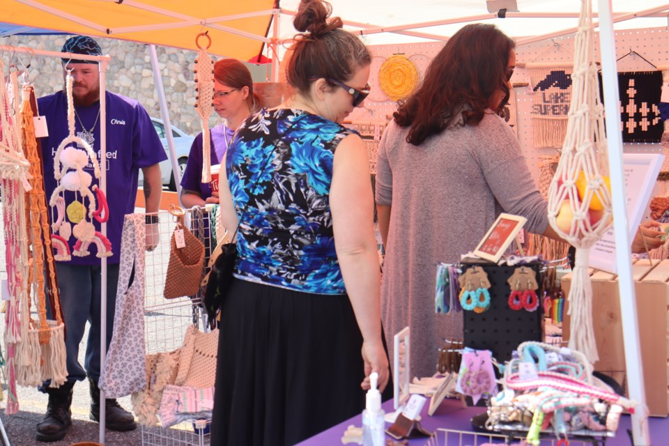 The Downtown Association's Longest Garage Sale had a wide variety of vendors and tables. 