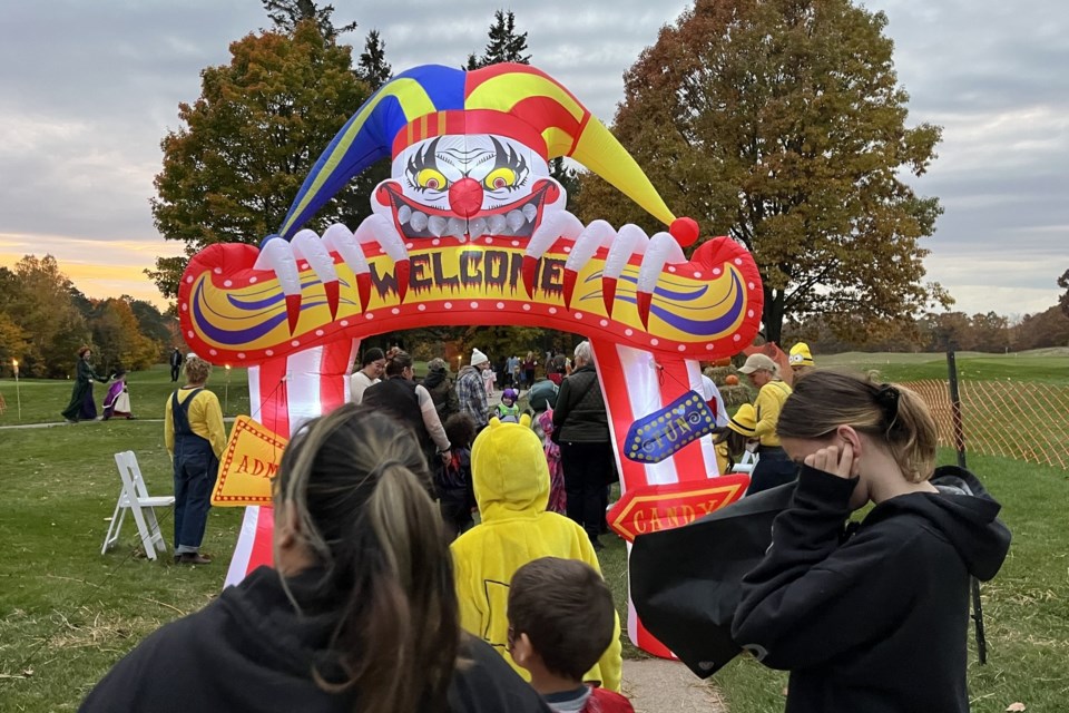 Community comes out for colourful Pumpkin Walk at Crimson Ridge golf course on Saturday, Oct. 19, 2024.