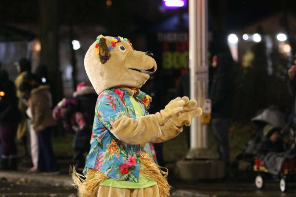 This year's Rotary Santa Claus Parade travelled west along Bay Street amid chilly conditions.  