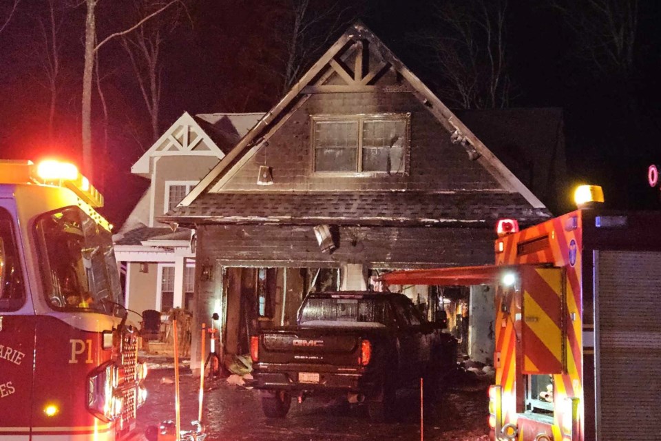 Sault Fire crews responded to a house fire on Crimson Ridge Drive on Nov. 24, 2023. 