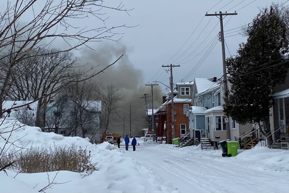 Crews responded to a residential fire on Grace Street on Thursday, Feb. 25, 2021