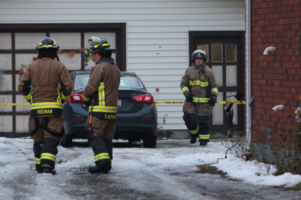 Police are investigating a fire in the 0-100 block of Knox Avenue. One person was found deceased inside a garage on the property.