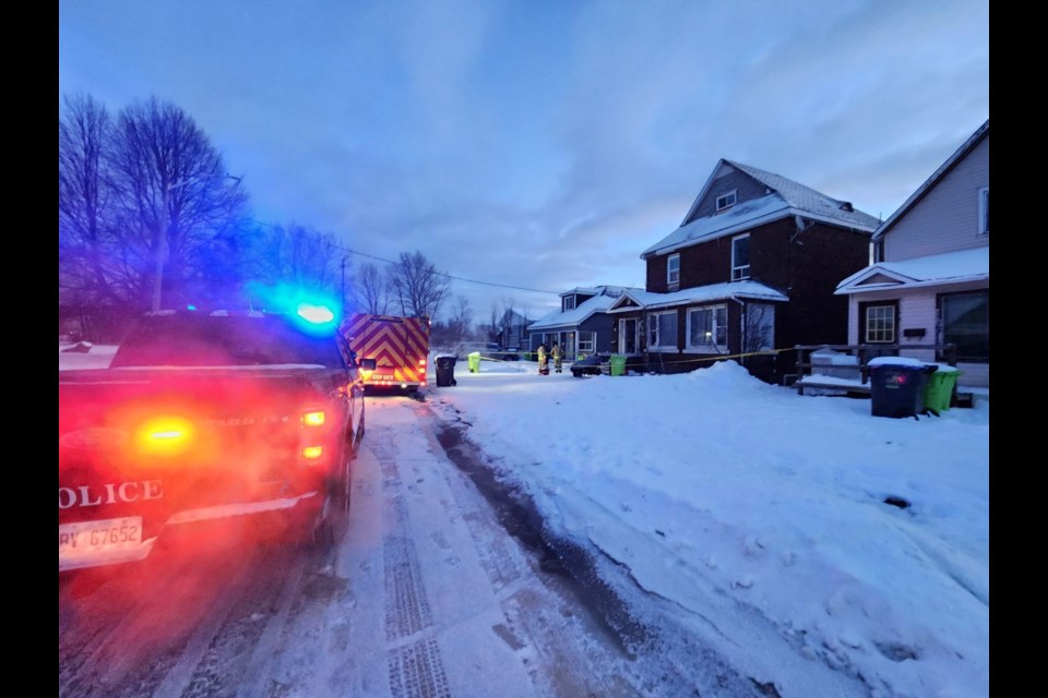 Fire crews responded to a house fire at 250 Beverley Street on Thursday, Jan. 18, 2024