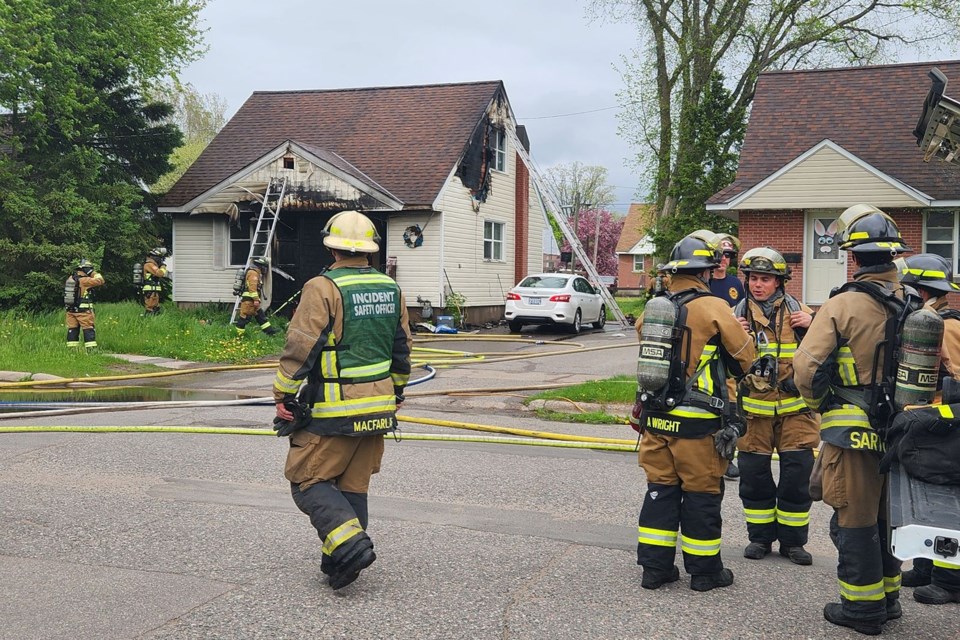 A fire caused significant damage to a house on Campbell Avenue on the afternoon of May 22, 2024.