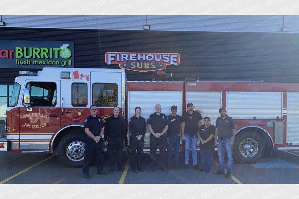 Sault Ste. Marie Fire Service received $28,476 from Firehouse Subs Public Safety Foundation of Canada.