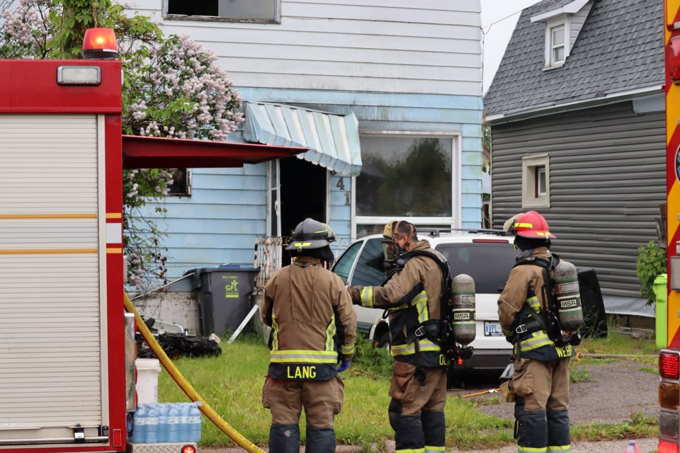 Sault Fire crews were at the scene of a Dundas Street residential fire in the early hours of Monday morning.