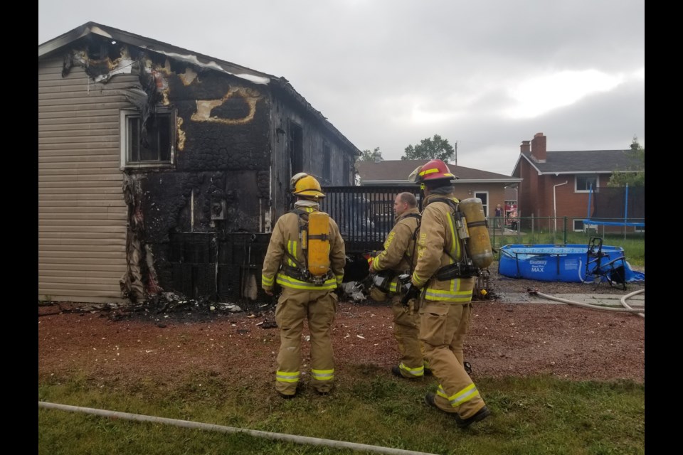 The scene of a residential fire on Lidstone Street on Thursday, June 28, 2018. James Hopkin/SooToday