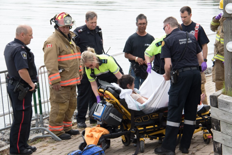 2016 - 06 - 2 - Woman in St. Mary's River - Klassen-1