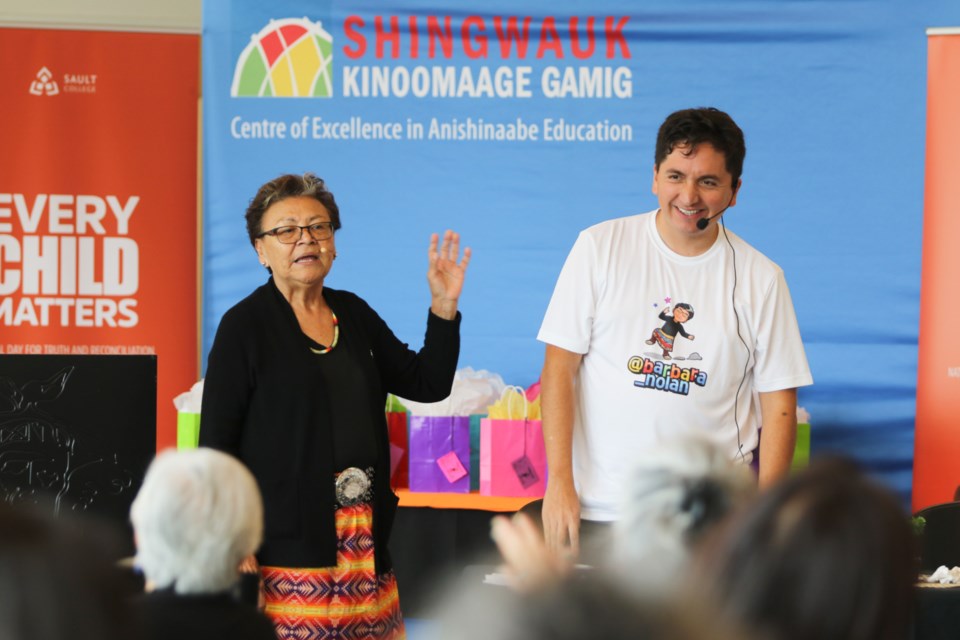 Barbara Nolan introduces Esbikenh, an Anishinaabemowin immersion school teacher in Walpole Island First Nation who helped Nolan produce a series of Anishinaabemowin children's videos.  