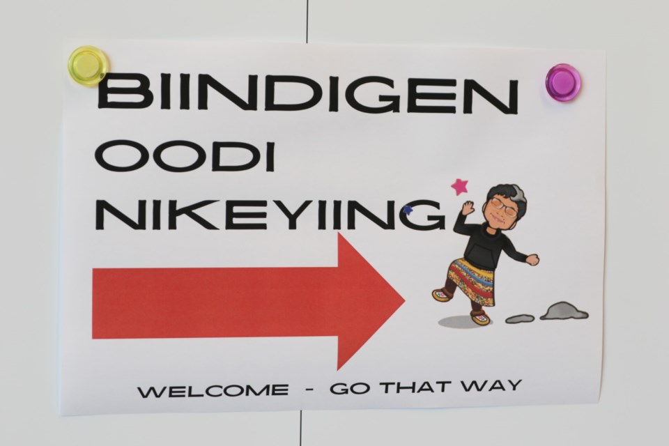 The Bitmoji version of Barbara Nolan was wildly popular at Saturday's Anishinaabemowin Children's Video Launch event. 