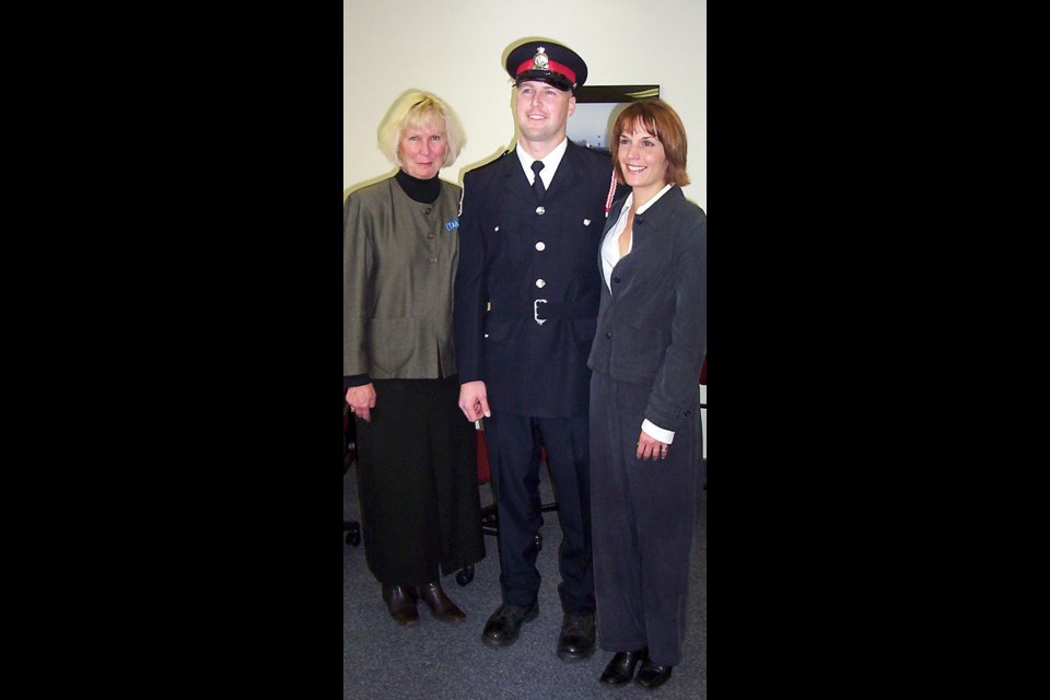 Constable Doucette with mom, Tarja and wife Susanna